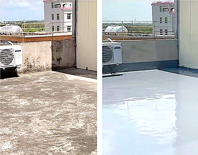 Nuestro equípo Técnico aplicó capa de poliuretano alifático en coronación de edificio, garantizando resistencia total a los rayos UV.