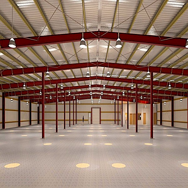 Operarios de Europa 9 ejecutando la fijación de paneles sándwich sobre estructura metálica.