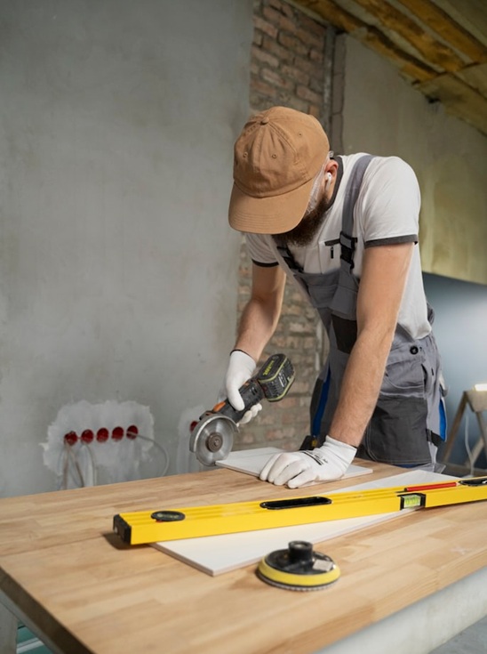 Especialista acreditado ejecutando cortes técnicos de alta precisión en obra.